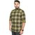 SBCLFS960 -Southbay Men's Olive,Green,Indigo Checkered 100 Cotton Full Sleeve Casual Shirt
