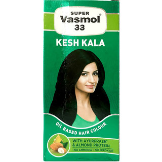 Super Vasmol 33 Kesh Kala Oil Based Hair Colour 50ml