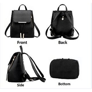 ladies black rucksack handbags