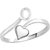 Sukai Jewels Heart Initial 'O'  Rhoidum Plated Alloy & Brass Alpbahet Finger Ring for Women and Girls [SAFR139R]