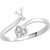 Sukai Jewels Heart Initial 'Y'  Rhoidum Plated Alloy & Brass Alpbahet Finger Ring for Women and Girls [SAFR168R]