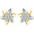 Sukai Jewels Floral Star Gold Plated Alloy cz American Diamond Studded Stud Earring for Women & Girls [SER134G]