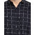 Pacman Dark Navy Blue Checkered Slim Fit Mens Cotton Shirt SHFS0114