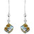 Sukai Jewels Crystal Multi Colour Reflection Diamond Drop Earring for Women & Girls [SER144G]