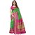 Indian Beauty Women's Green Color Kashmiri Silk With Tessal Printed Saree With Blouse Piece