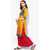 Varkha Fashion Yellow Block Print Stitched Kurti For Women