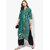 Varkha Fashion Green Block Print Stitched Kurti For Women