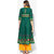 Varkha Fashion Green Floral Stitched Kurti For Women