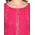 Varkha Fashion Pink Block Print Stitched Kurti For Women