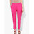 Varkha Fashion Cotton Solid Pink Pants