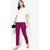 Varkha Fashion Cotton Solid Purple Pants