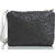 Mammon Casual Plain Black & White PU Zipper Women's Sling bag