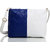 Mammon Women's White & Blue Sling Bag(slg-bw, Size-11x8 inch)