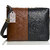 Mammon Casual Plain Black & Brown PU Zipper Women's Sling Bag