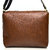 Mammon Casual Plain Black & Brown PU Zipper Women's Sling Bag