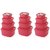 Plastic Food Storage Containers Set of 12 PCS (1350 ml, 750 ml, 500 ml, 250 ml), Pink