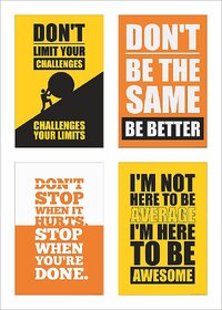 Inspirational Quotes Poster Set of 4 set 120