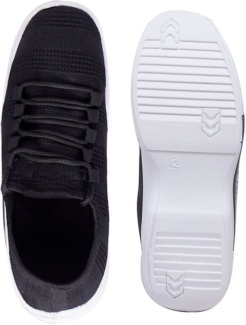 Buy Meraki Fashion Mens Black Mesh Sports Shoes Online @ ₹999 from ShopClues