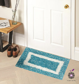 Home Berry Cotton Door Mat Terquse 15 Inch 23 Inch 1 Pi