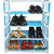 Kawachi 5 Layer Portable Folding Shoe Rack / Shoe Shelf / Shoe Cabinet with wardrobe cover, Easy Installation Stand for