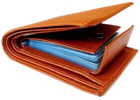 Vinisha Enterprise Men Tan Artificial leatehr Tri-fold Wallet