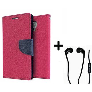 Mercury Goospery Wallet Flip Cover for Sony Xperia M C1905 PINK With Earphone .