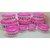 Plastic Food Storage Containers Set of 10 PCS (2500 ml, 1800 ml, 1000 ml, 500 ml, 250ml), Pink