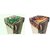JUSTWAY Jute Febric Digital 3D Print (with 6 Storage Pocket) Refrigerator/Fridge Top Cover COMBO OF 2