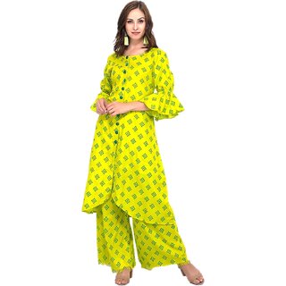 Gaba Creation Fancy and trendy kurti with a Plazzo for women