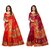 Fabwomen Multicolor Bhagalpuri Silk Floral Saree With Blouse (Pack of 2)