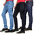 Waiverson  Men's Multicolor Slim Fit Steachable Jeans (Pack Of 3)