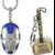Ensure Sales Thor Hammer-Blue Iron Man Mask Key Chains (Combo)