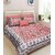 100 Cotton Double Bedsheet with 2 Pillow CoversMulticolor225X270 cm