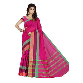 18more Women's Aura Silk Saree With Blouse Piece Material (S08)