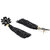 Zaveri Pearls Sparkling Black Crystals Fashion Forward Tassel Earring-ZPFK7528