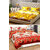 z decor polycotton double bed sheet, set of 2 with 4 pillow cover (mcrly,y.sunf.)