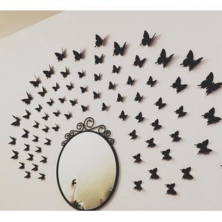 Buy Jaamso Royals Diy 3d Butterfly Wall Sticker Art Decal Pvc Paper 12pcs Black Wall Sticker For Home Dcor Online Get 62 Off Diy/kitchen wall decoration idea/kitchen towel rack/ wall decor татьяна брандт kitty ideas. shopclues