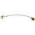 Zaveri Pearls Gold Tone Pearls Clip-on Nose Pin Chain Linked With Stud Earring-ZPFK7407