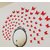 JAAMSO ROYALS DIY 3D Butterfly Wall Sticker Art Decal PVC Paper- 12pcs (Red) Wall Sticker for Home Dcor