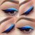 Master Strocke Shimmer Glitter Liquid Eyeliner Dark Blue (08) 6 ml. With 1 Sketch Eye Liner