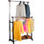 Kawachi Double Pole Telescopic Laundry Hanger Display Rack Cloth Drying Stand