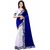 Florence Blue Velvet Saree With Blouse