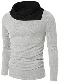 Pause Casual Plain Round Neck Full sleeve T-shirt for Men