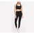 Code Yellow Women's Curved Hem Side White Stripe Black Casual Leggings Gym Yoga Sports Wear
