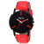 Radius Red Strap Round Dial Wrist Watch For Mens and Boy RQ-90