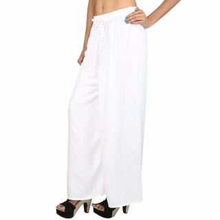                       Women's Indian Ethnic Rayon Plain Wear Palazzo free Size(30 to 34)                                              