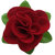 GaDinstylo Fashion Red Fabric Rose Flower Hair Clip For Women ( Pack Of 2 )