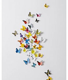 Jaamso Royals 'Multi Color 3D Butterflies' Wall Sticker (21 cm X 29.7 cm) H1-005