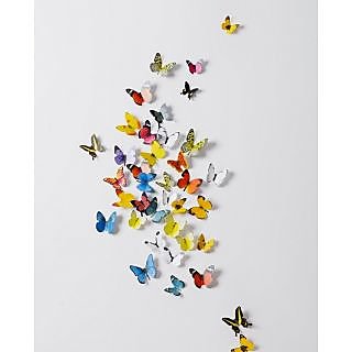 Jaamso Royals 'Multi Color 3D Butterflies' Wall Sticker (21 cm X 29.7 cm) H1-005