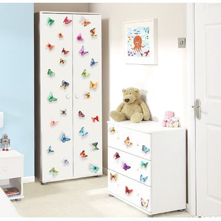 JAAMSO ROYALS DIY 3D Multicolour Butterfly  Wall Sticker for Home Dcor